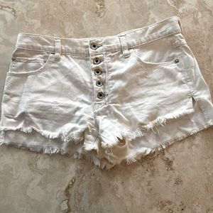 Free people distressed shorts - size 27